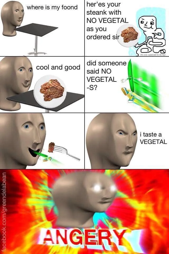 meat eating meme