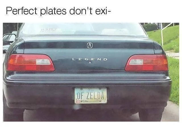license plate meme