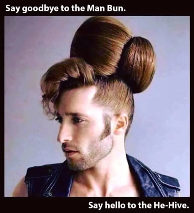 man bun meme