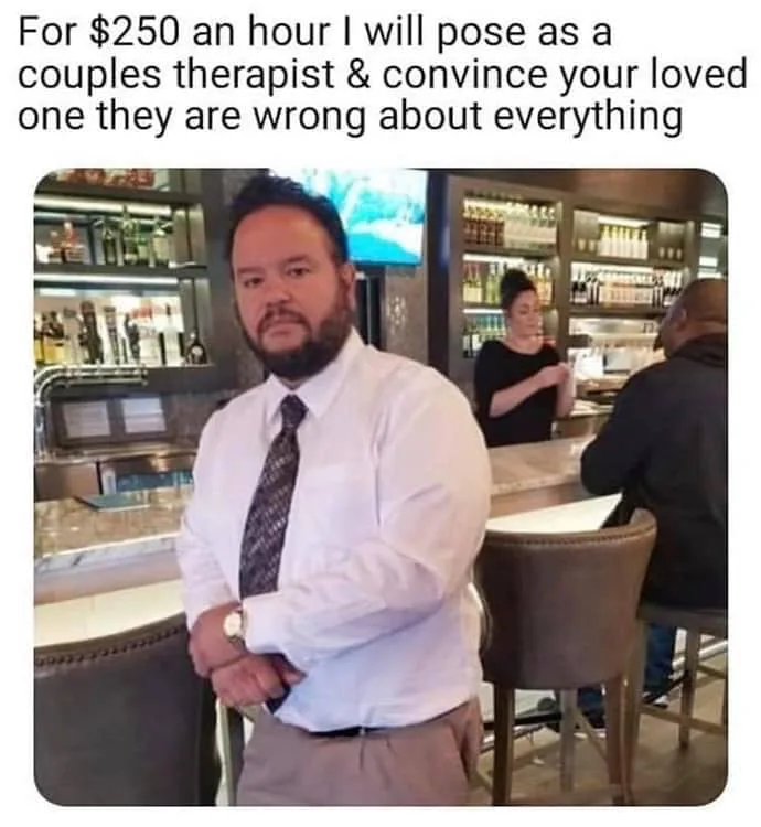 therapist meme