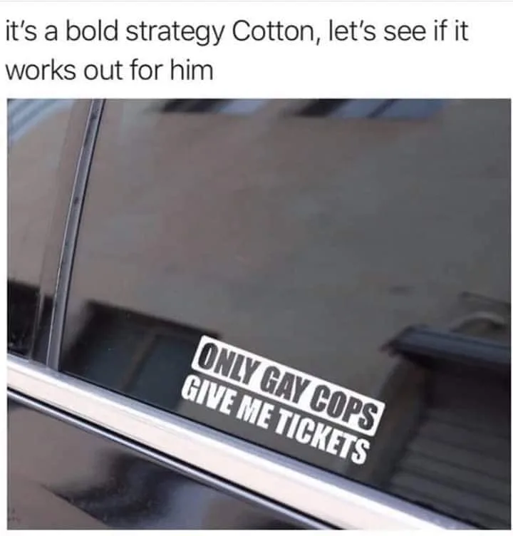 getting pulled over meme