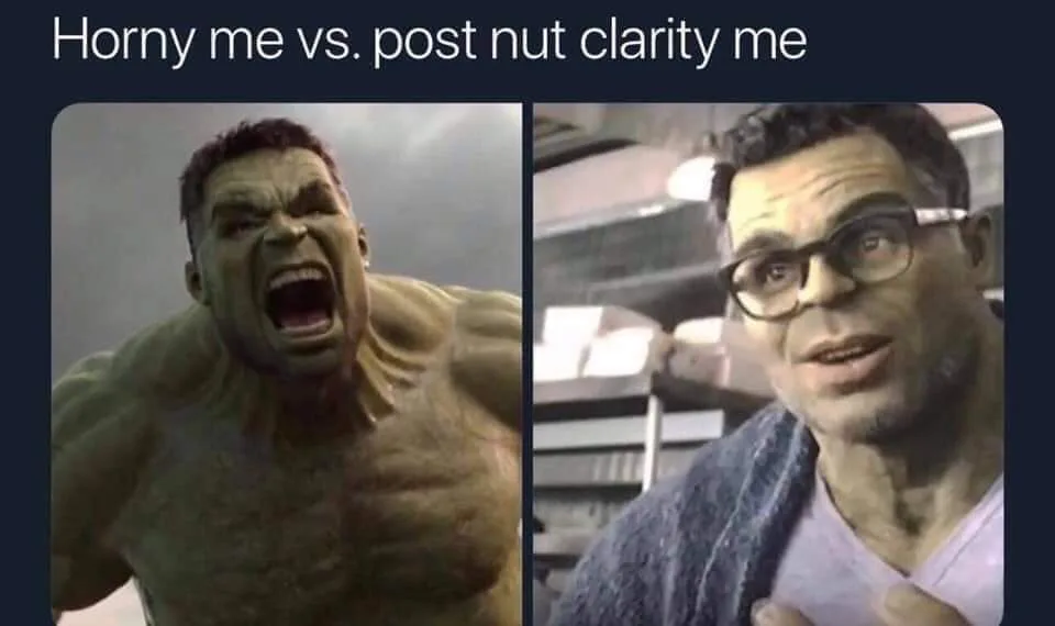 orgasm meme