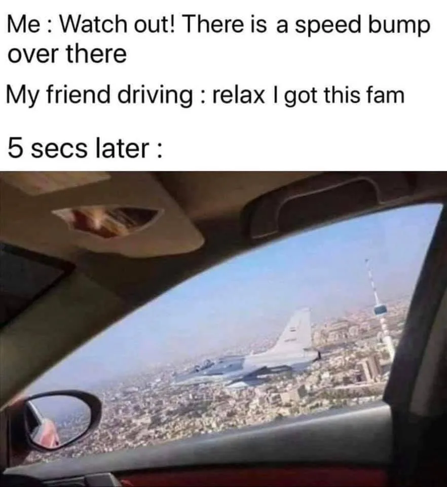 speed bump meme