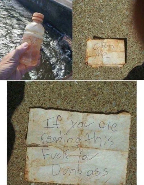 message in a bottle meme