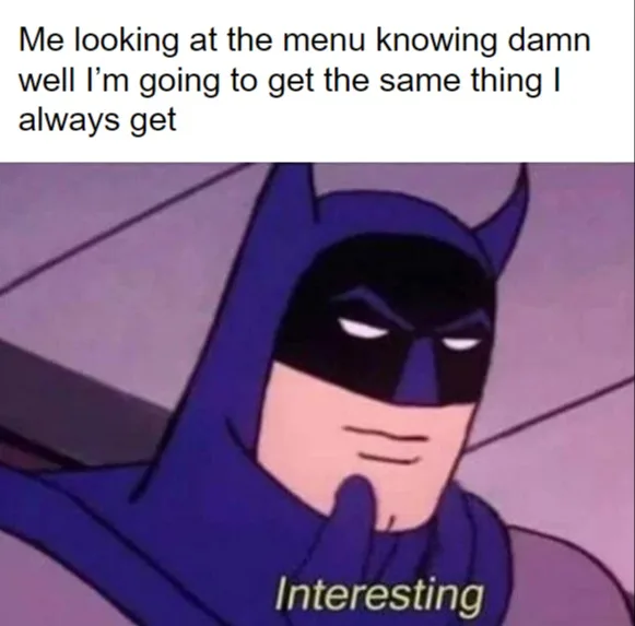 menu meme