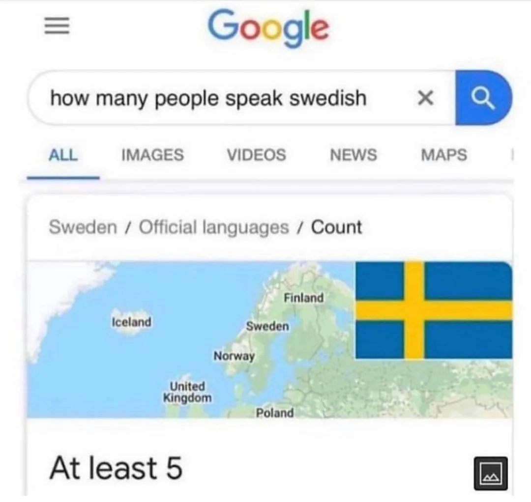 Swedish (language) meme