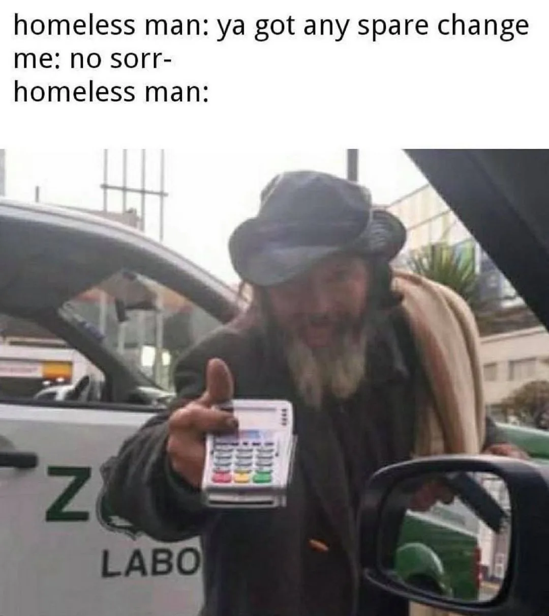 beggar meme