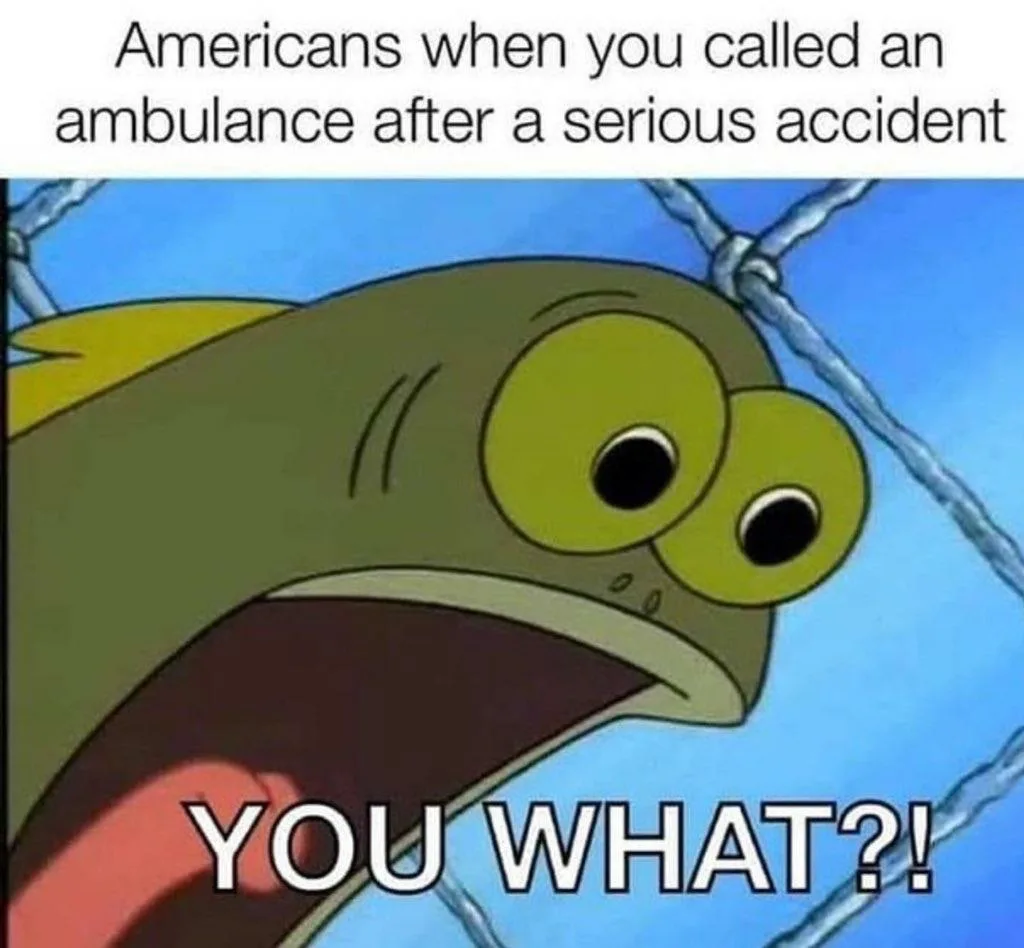 US healthcare system meme