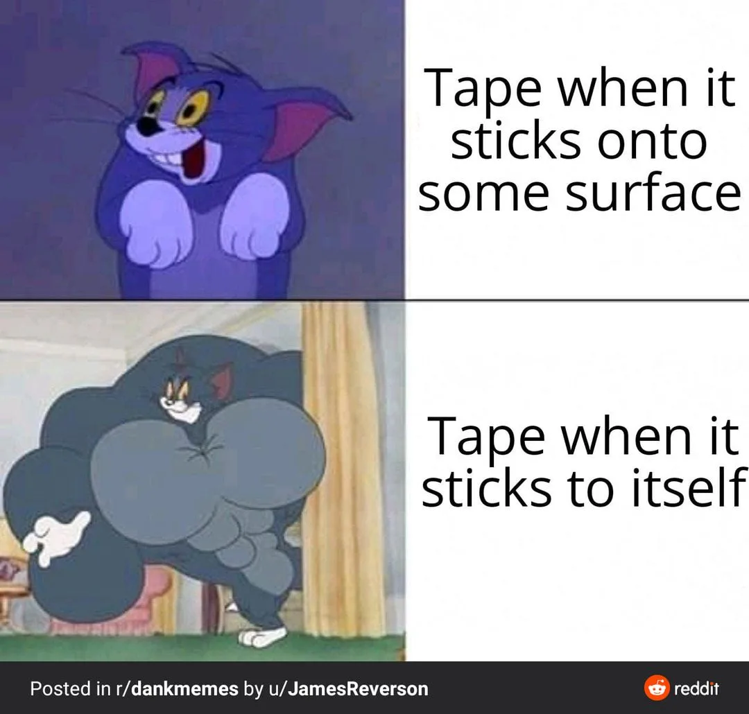 Scotch tape meme