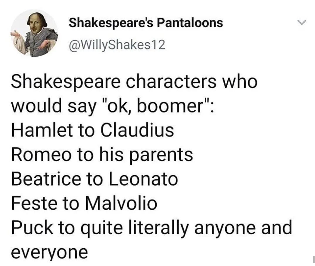 William Shakespeare meme