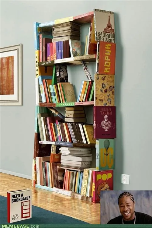 bookshelf meme