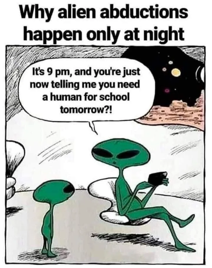 alien abduction meme
