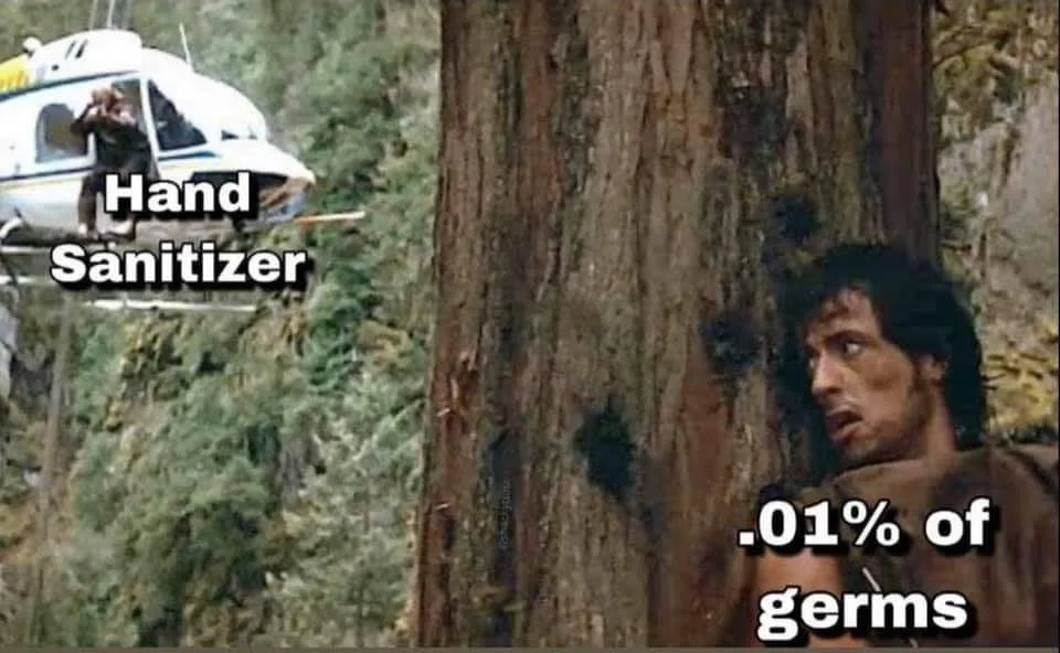 hand sanitizer meme