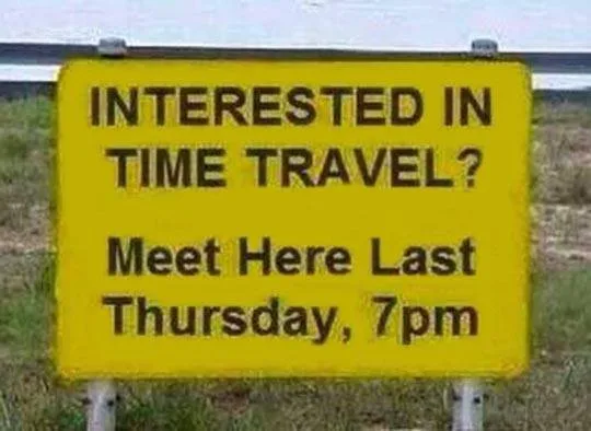time travel meme