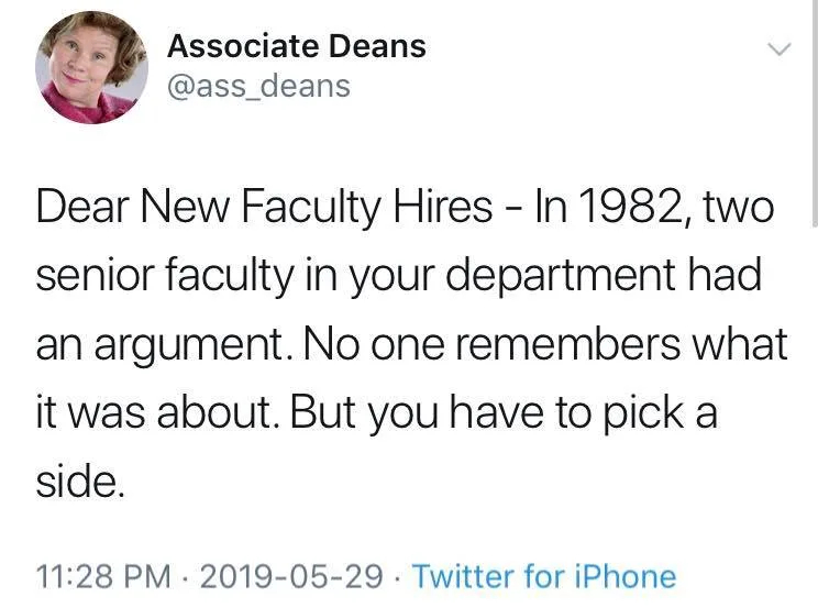 faculty meme