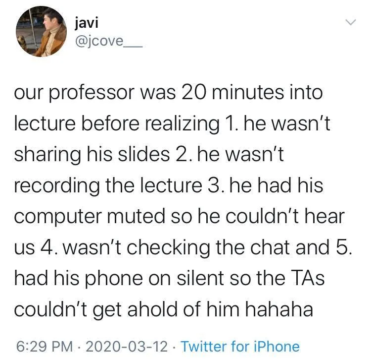 online learning meme