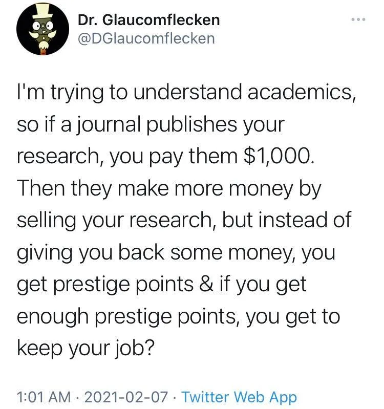 academic exploitation meme