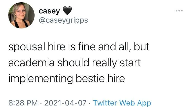 academic job market meme