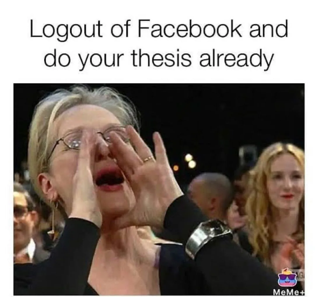 dissertation writing meme