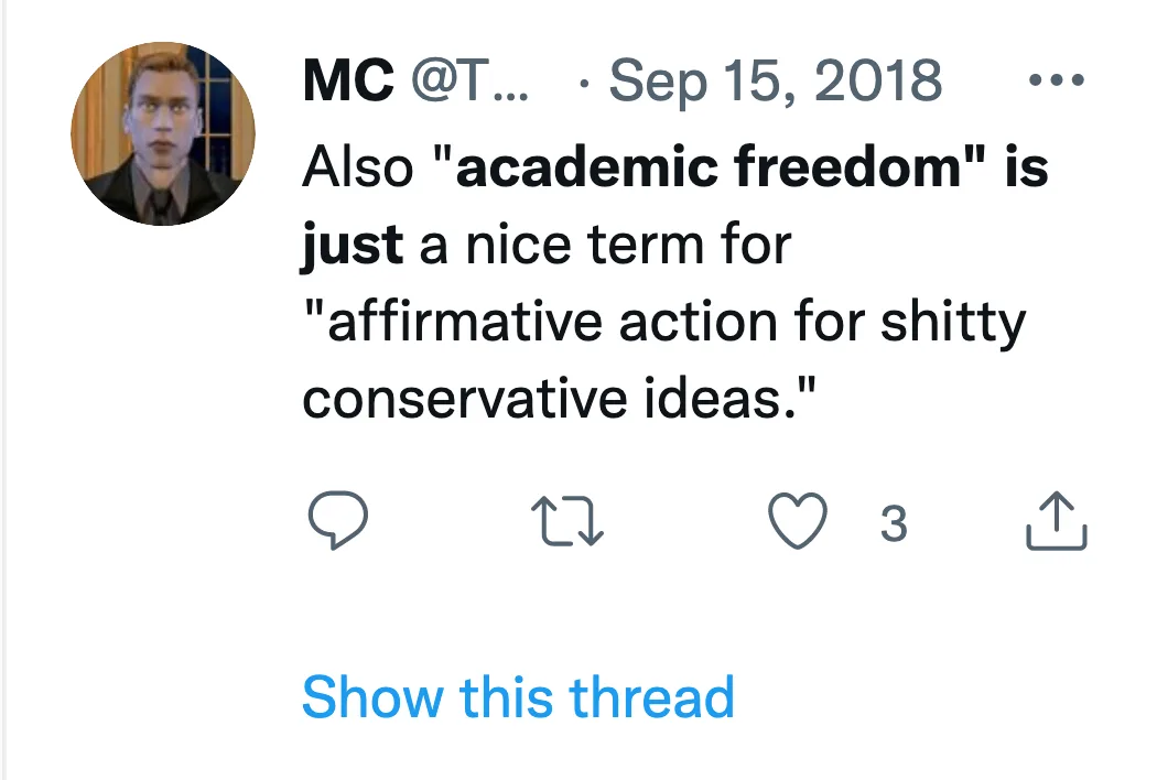 academic freedom meme