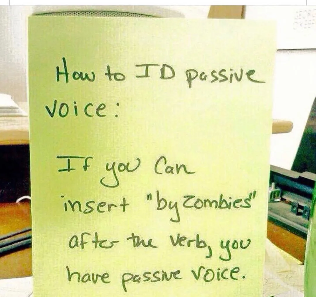 passive voice meme