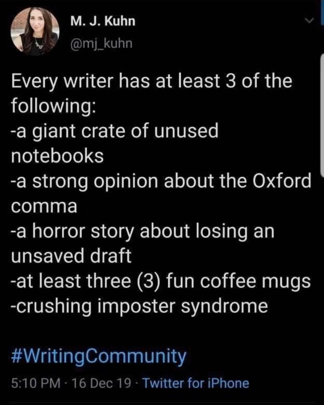 writer meme