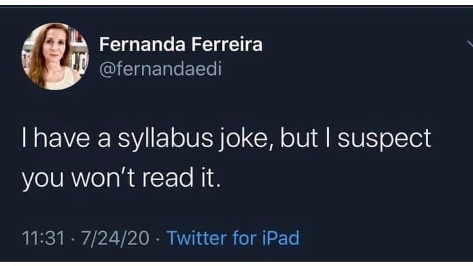 syllabus meme