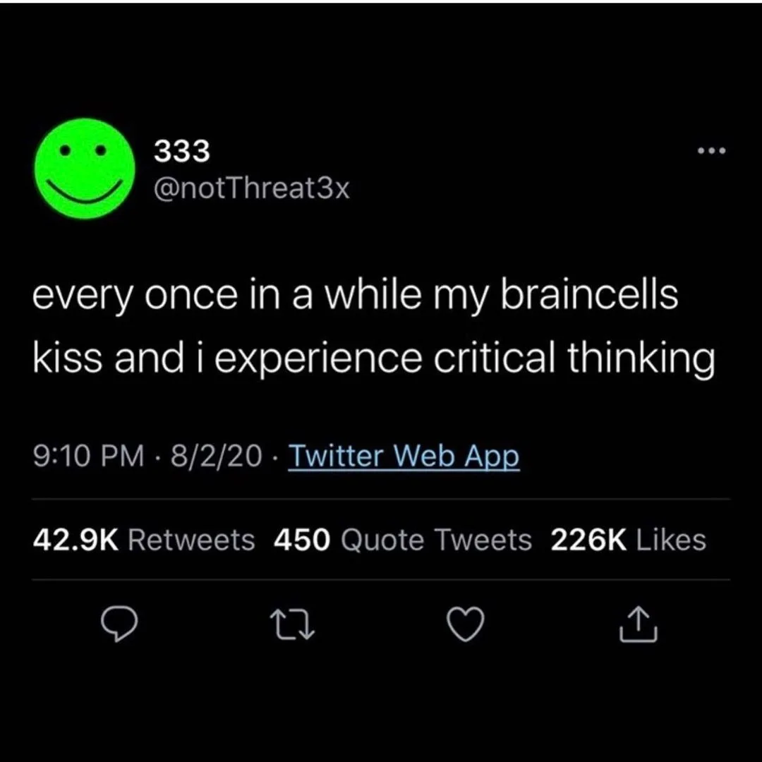critical thinking meme