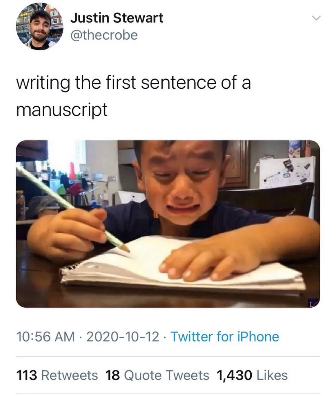 writing meme