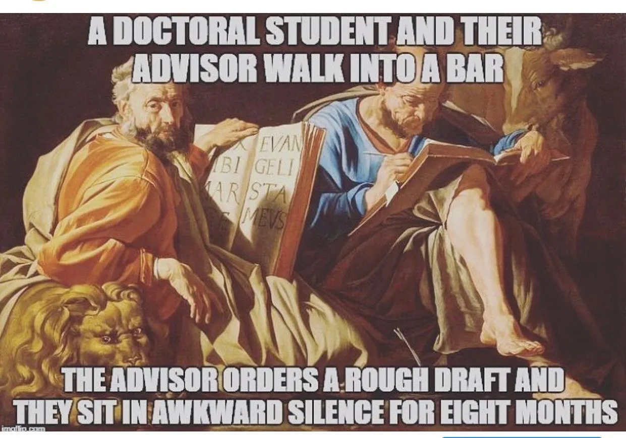 doctoral advisor meme