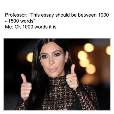 assignment meme