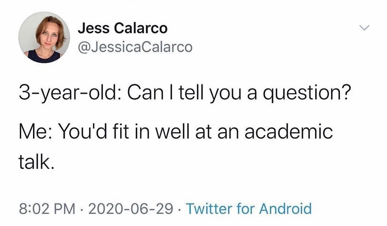 academic talk meme