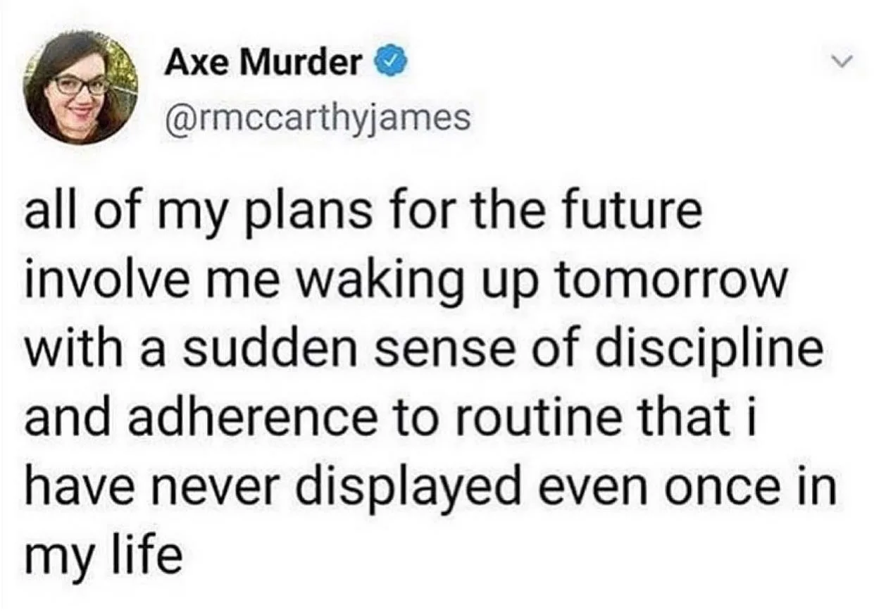self-discipline meme