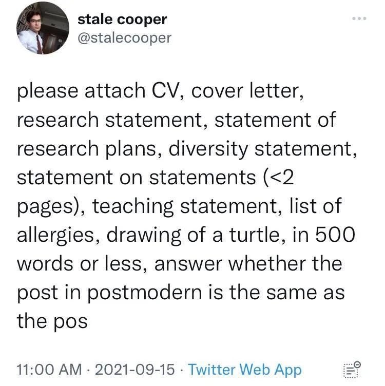 job application meme