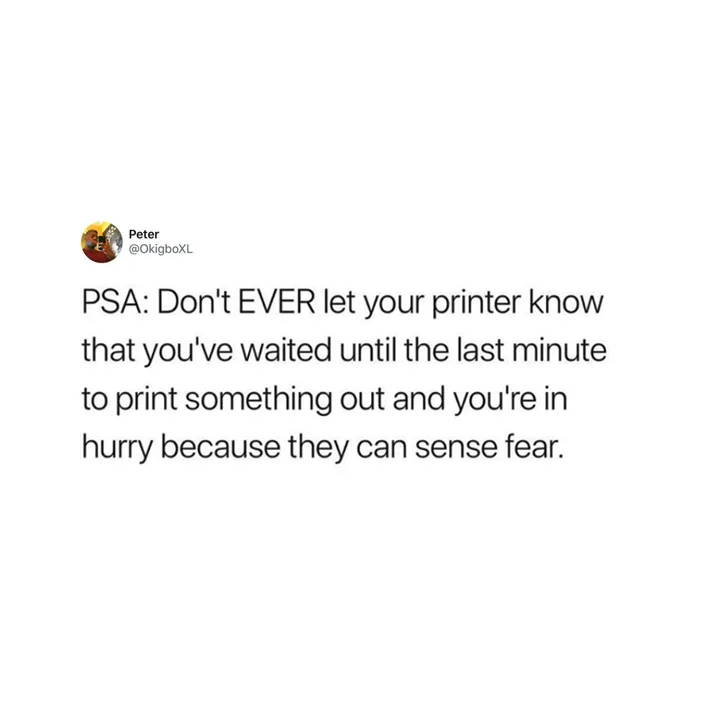 printer meme