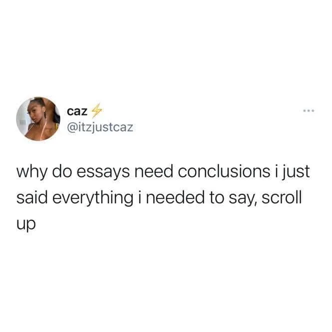 conclusion meme