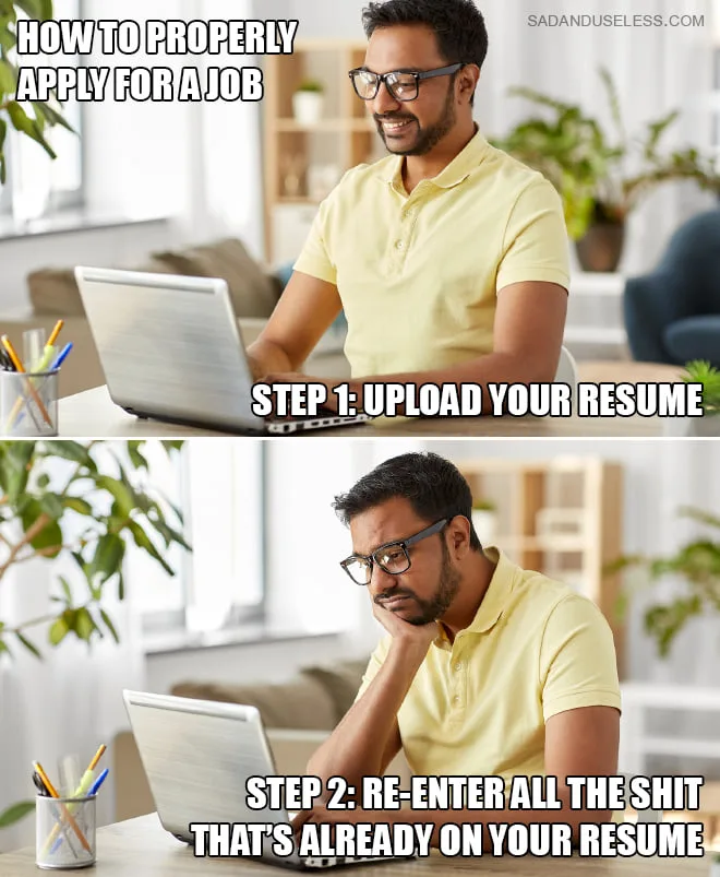 job application meme