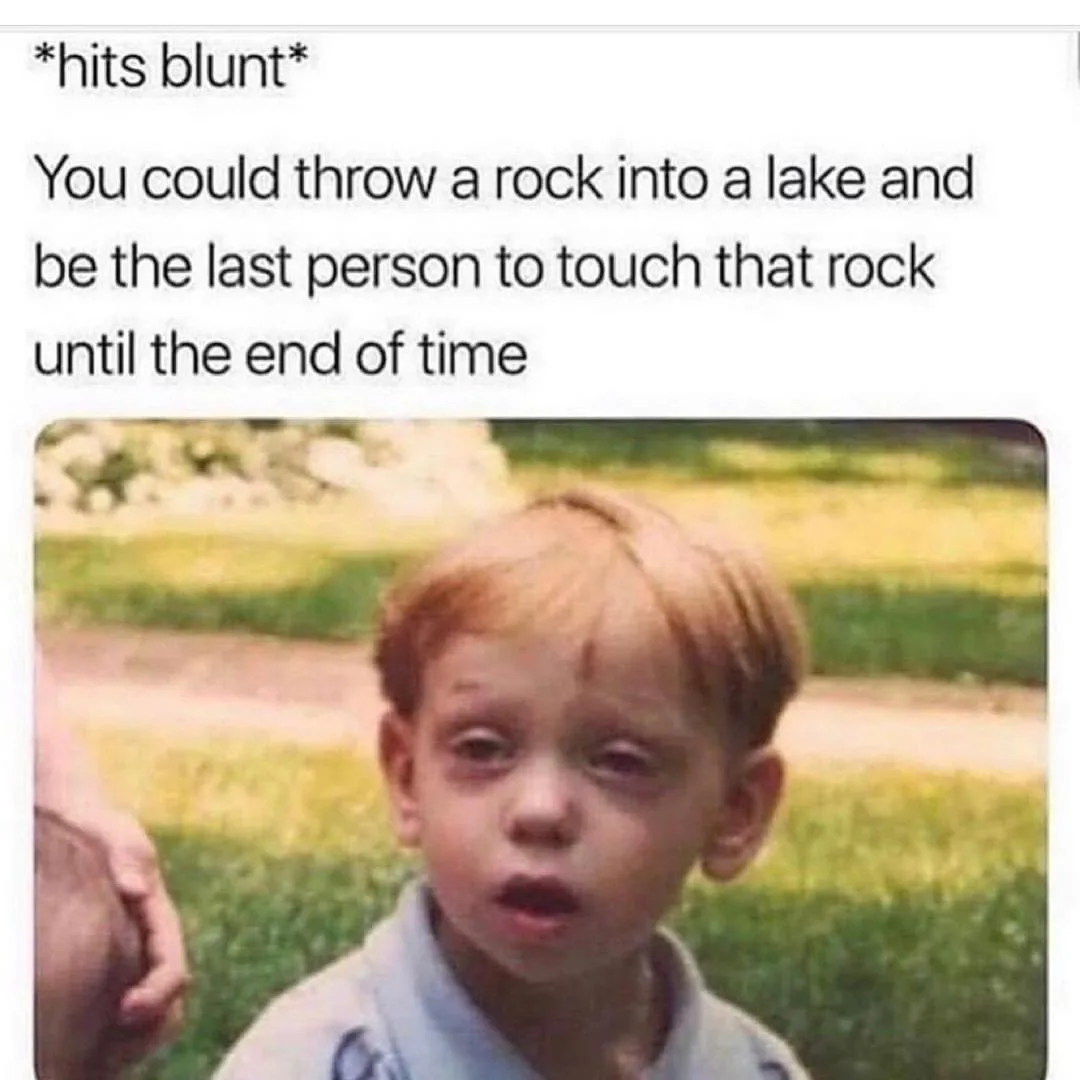 skipping stones meme