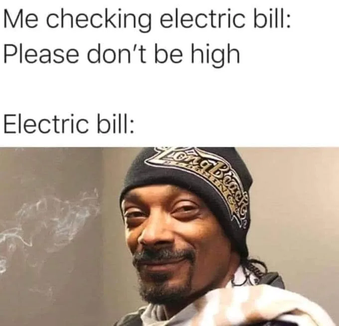 electric bill meme
