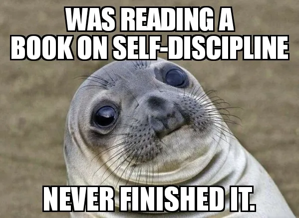 self-discipline meme