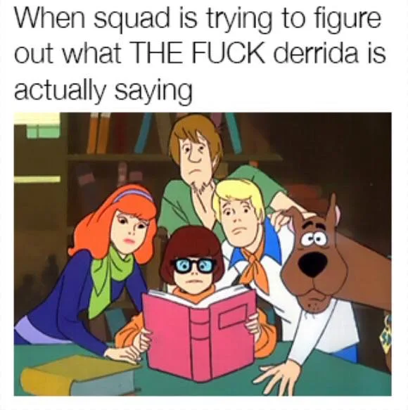 Jacques Derrida meme