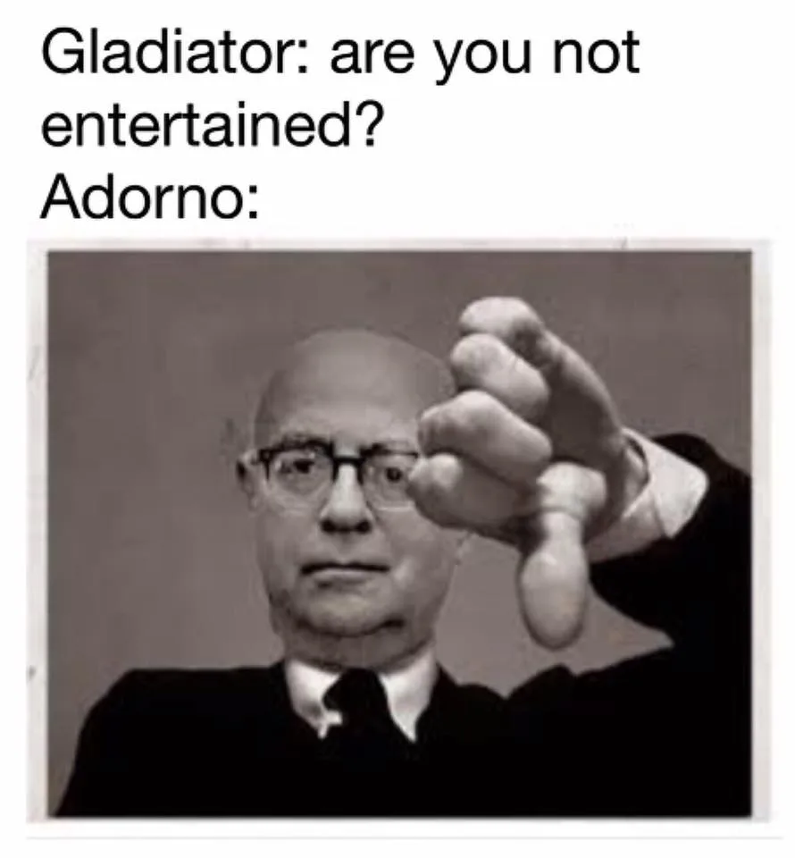 Theodor Adorno meme