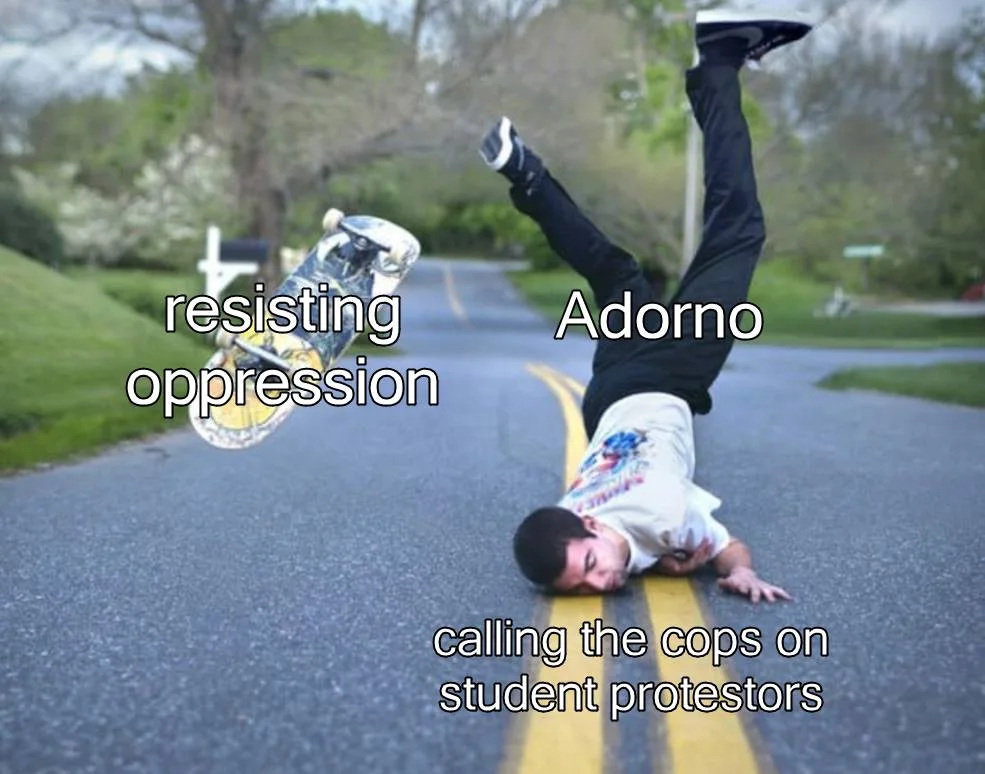 Theodor Adorno meme