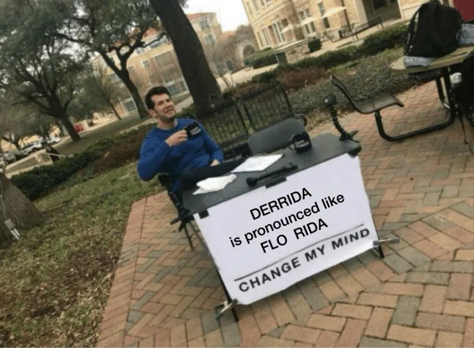 Jacques Derrida meme