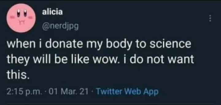 donating one's body to science meme