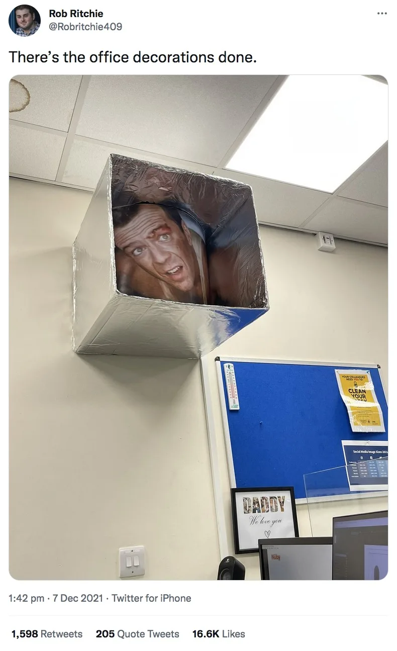 Die Hard meme