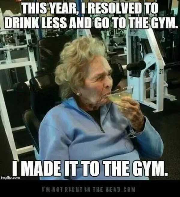 New Year's resolution meme