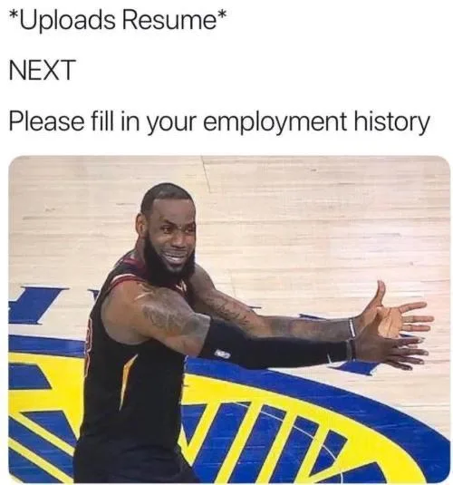 resume meme