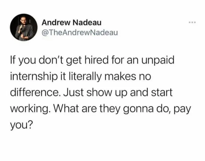 internship meme