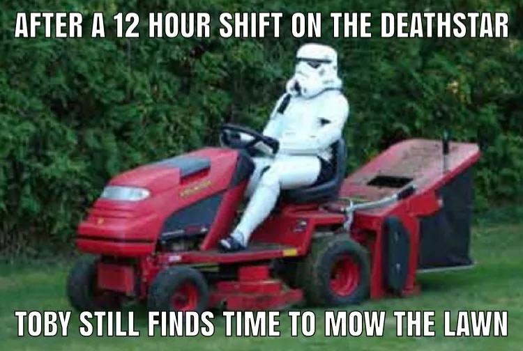 mowing the lawn meme